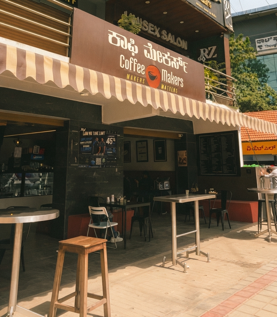 Coffee Makers storefront in HSR Layout