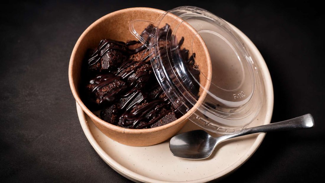 Chocolate dessert bowl