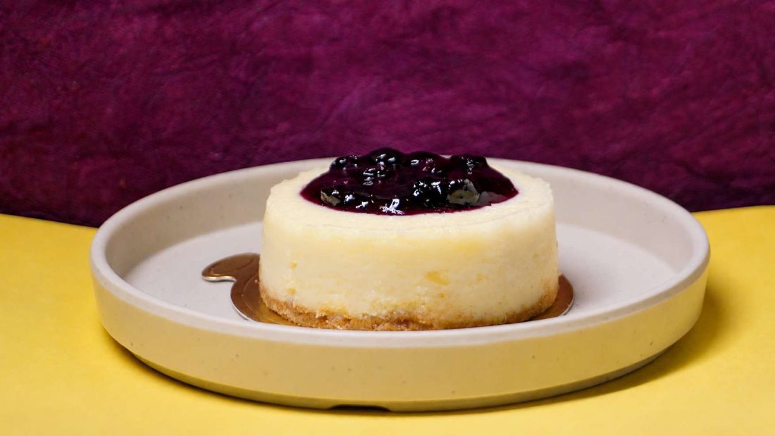 Blueberry cheesecake
